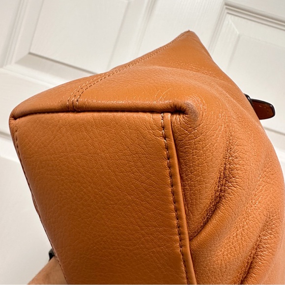 Coach Madison Mini Satchel in Smooth Camel Brown Leather - Picture 9 of 12